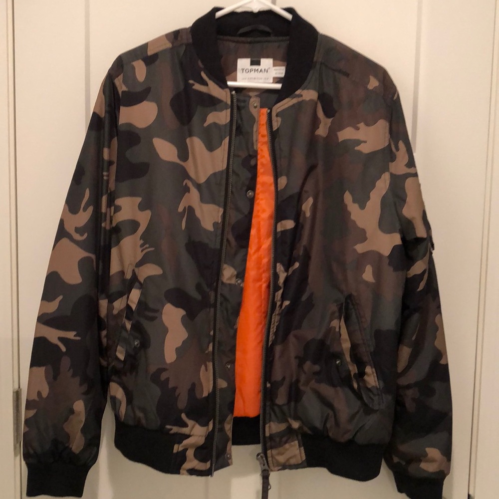 Topman Camo bomber jacket